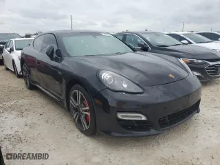 2012 Porsche Panamera Turbo with VIN WP0AC2A77CL090348, listed as a Copart auction lot 78718204 with 0 mi miles and Salvage Title. Bid and sale history available at carsss.com. Image 4.