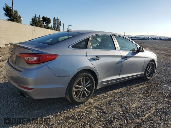 2017 Hyundai Sonata 2.4L with VIN 5NPE24AF7HH520821, listed as a Copart auction lot 43833435 with 107,450 mi miles and Salvage Title. Bid and sale history available at carsss.com. Image 3.