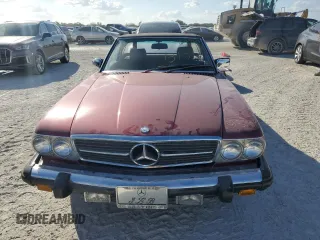 1989 Mercedes-Benz 560 SL with VIN WDBBA48D0KA098849, listed as a Copart auction lot 76013404 with 48,814 mi miles and Salvage Title. Bid and sale history available at carsss.com. Image 5.