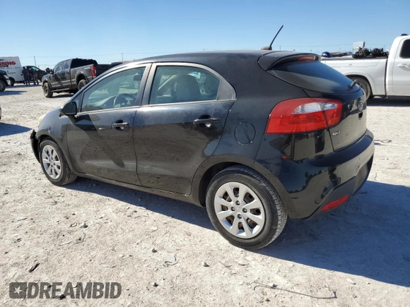 2012 Kia Rio LX with VIN KNADM5A36C6017394, listed as a Copart auction lot 80792054 with 121,126 mi miles and Clean Title. Bid and sale history available at DreamBid. Image 2.