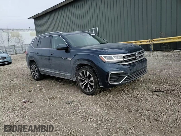 2021 Volkswagen Atlas SEL Premium R-Line with VIN 1V2FR2CA1MC537446, listed as a Copart auction lot 42695215 with 53,537 mi miles and Non repairable. Bid and sale history available at DreamBid. Image 12.