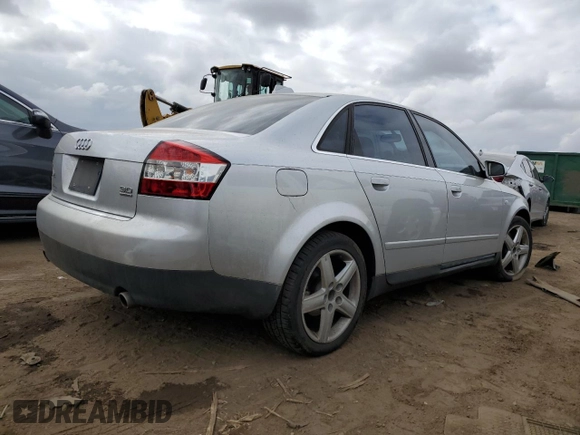 2004 Audi A4 3.0L with VIN WAULT68E04A068464, listed as a Copart auction lot 78646214 with 192,368 mi miles and Clean Title. Bid and sale history available at carsss.com. Image 3.