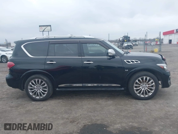 2016 Infiniti QX80 with VIN JN8AZ2NE7G9125856, listed as a IAAI auction lot 41480843 with 148,375 mi miles. Bid and sale history available at carsss.com. Image 13.