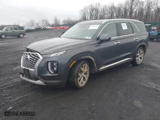 2022 Hyundai Palisade SEL with VIN KM8R4DHE5NU424448, listed as a IAAI auction lot 41806347 with 34,520 mi miles. Bid and sale history available at carsss.com. Image 2.