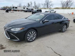 2021 Lexus ES with VIN 58ADA1C18MU001909, listed as a Copart auction lot 50432675 with 59,487 mi miles and Salvage Title. Bid and sale history available at carsss.com. Image 1.