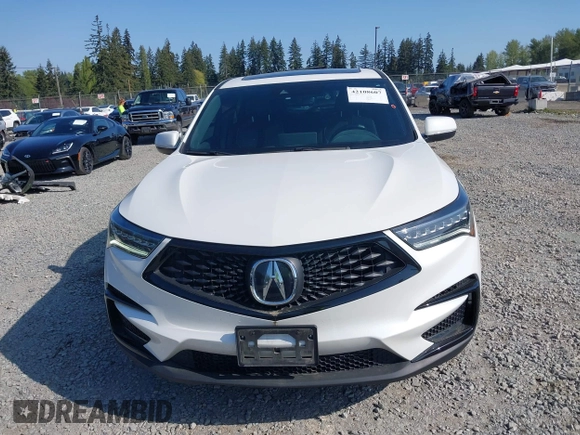 2020 Acura RDX w/A-Spec Pkg with VIN 5J8TC2H61LL013353, listed as a IAAI auction lot 42108607 with 52,481 mi miles. Bid and sale history available at carsss.com. Image 12.