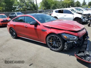 2024 Mercedes-Benz AMG GT 63 S E Performance с VIN W1K7X7KB4RV000221, выставлен на аукционе Copart как лот 66413234 с пробегом 407 миль миль и Списание • Salvage title. История ставок и продаж доступна на DreamBid. Изображение 4.