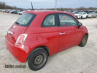 2014 FIAT 500 Pop with VIN 3C3CFFAR1ET252852, listed as a Copart auction lot 48021325 with 110,402 mi miles and Salvage Title. Bid and sale history available at carsss.com. Image 3.