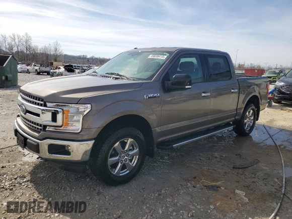 2018 Ford F-150 XL with VIN 1FTEW1EBXJFD65059, listed as a Copart auction lot 49838415 with 58,129 mi miles and Salvage Title. Bid and sale history available at carsss.com. Image 1.