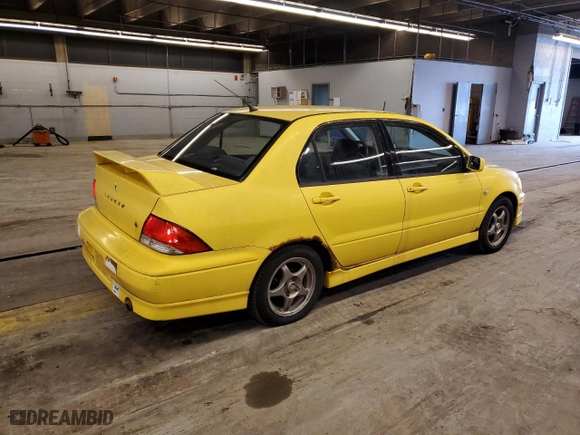 2002 Mitsubishi Lancer OZ-Rally with VIN JA3AJ86E82U024463, listed as a Copart auction lot 50559434 with 116,903 mi miles and Non Repairable. Bid and sale history available at carsss.com. Image 3.