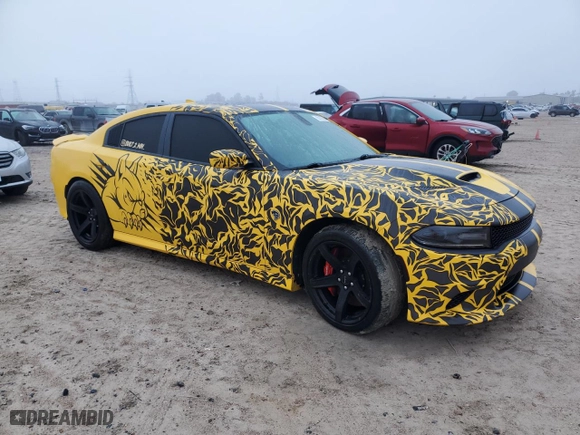 2017 Dodge Charger SRT Hellcat with VIN 2C3CDXL90HH503334, listed as a Copart auction lot 82182304 with 58,389 mi miles and Salvage Title. Bid and sale history available at carsss.com. Image 4.