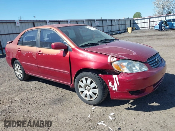 2004 Toyota Corolla CE with VIN JTDBR38E442046280, listed as a IAAI auction lot 39261107 with 212,717 mi miles and . Bid and sale history available at DreamBid. Image 1.