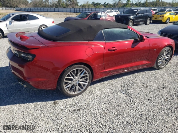 2021 Chevrolet Camaro 2SS with VIN 1G1FH3D73M0116089, listed as a Copart auction lot 80593954 with 9,118 mi miles and Salvage Title. Bid and sale history available at carsss.com. Image 3.