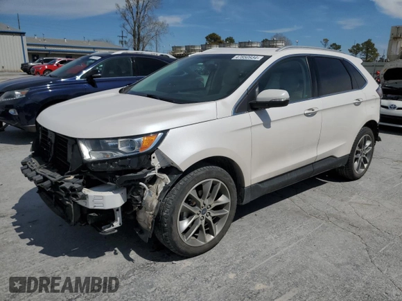 2016 Ford Edge Titanium with VIN 2FMPK3K97GBC51916, listed as a Copart auction lot 47850934 with 94,035 mi miles and Salvage Title. Bid and sale history available at carsss.com. Image 1.