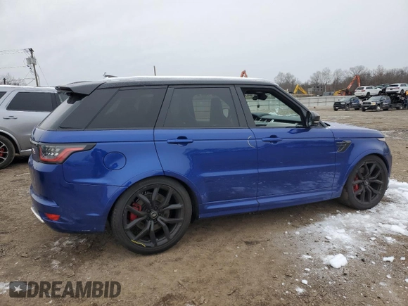 2021 Land Rover Range Rover Sport SVR z VIN SALWZ2RE9MA772872, wystawiony jako Copart lot #44192245 z przebiegiem 68 761 mil mil oraz Szkoda całkowita • Salvage title. Historia ofert i sprzedaży dostępna na DreamBid. Obrazek 3.