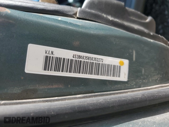 1995 Subaru Legacy L with VIN 4S3BK6358S6352272, listed as a Copart auction lot 46073325 with 211,502 mi miles and Salvage title. Bid and sale history available at DreamBid. Image 13.