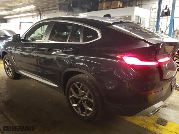 2022 BMW X4 xDrive30i with VIN 5UX33DT08N9M86808, listed as a Copart auction lot 72927102 with 354 mi miles. Bid and sale history available at carsss.com. Image 2.