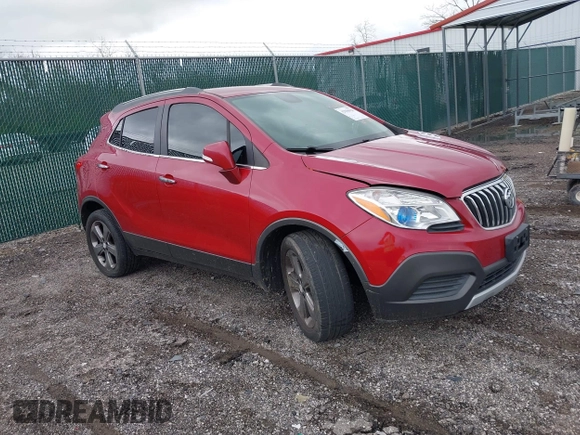 2014 Buick Encore with VIN KL4CJASB2EB697448, listed as a IAAI auction lot 42058928 with 184,928 mi miles. Bid and sale history available at carsss.com. Image 1.