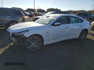 2024 Cadillac CT5 Premium Luxury z VIN 1G6DT5RWXR0106971, wystawiony jako Copart lot #76744194 z przebiegiem 12 796 mil mil oraz Szkoda całkowita • Salvage title. Historia ofert i sprzedaży dostępna na DreamBid. Obrazek 1.