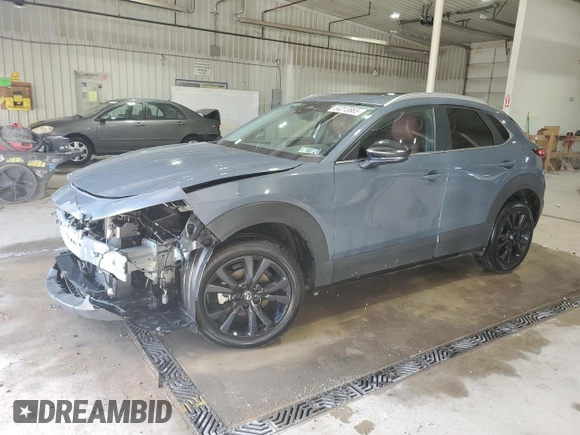 2024 Mazda CX-30 2.5 S Preferred Package with VIN 3MVDMBCM0RM600185, listed as a Copart auction lot 50213865 with 17,563 mi miles and Salvage Title. Bid and sale history available at carsss.com. Image 1.
