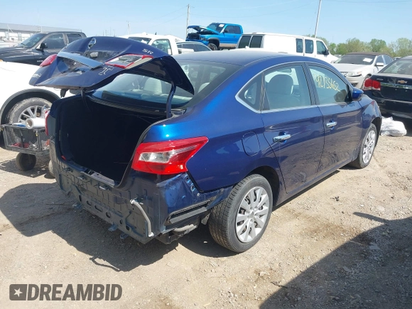 2017 Nissan Sentra S with VIN 3N1AB7AP8HY370510, listed as a IAAI auction lot 42135652 with 86,880 mi miles. Bid and sale history available at carsss.com. Image 4.