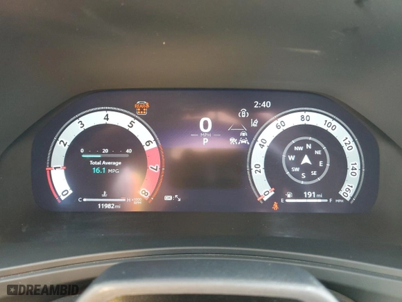 2024 Toyota Grand Highlander XLE with VIN 5TDAAAB53RS035500, listed as a Copart auction lot 48262465 with 11,982 mi miles and Salvage Title. Bid and sale history available at carsss.com. Image 9.
