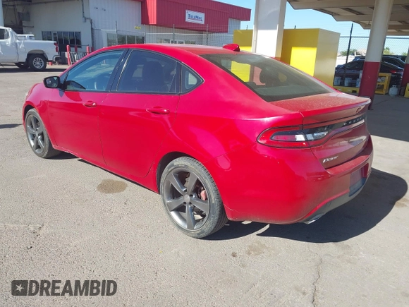 2014 Dodge Dart GT with VIN 1C3CDFEB7ED906214, listed as a IAAI auction lot 42131922 with 96,478 mi miles. Bid and sale history available at carsss.com. Image 3.