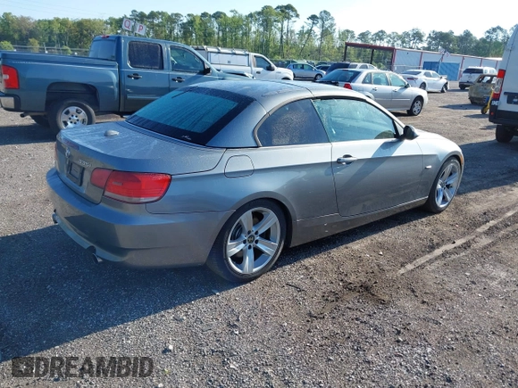 2007 BMW 3 Series 335i with VIN WBAWL73587PX49709, listed as a IAAI auction lot 41989465 with 147,255 mi miles. Bid and sale history available at carsss.com. Image 4.