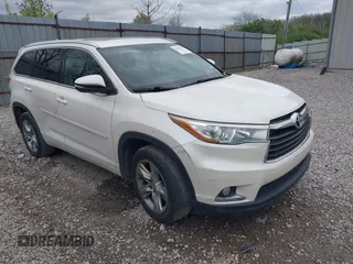 2014 Toyota Highlander Limited with VIN 5TDYKRFH0ES009204, listed as a IAAI auction lot 42081965 with 121,573 mi miles and . Bid and sale history available at DreamBid. Image 1.