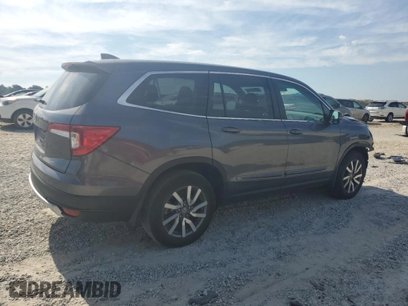 2019 Honda Pilot EX-L with VIN 5FNYF5H50KB034846, listed as a Copart auction lot 63022845 with 56,241 mi miles and Salvage title. Bid and sale history available at DreamBid. Image 3.