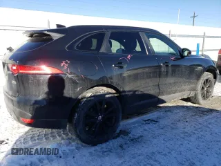2018 Jaguar F-Pace 35t Prestige with VIN SADCK2EV5JA256691, listed as a Copart auction lot 87506915 with 64,182 mi miles and Salvage title. Bid and sale history available at DreamBid. Image 3.
