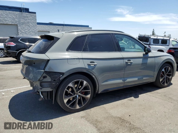 2021 Audi SQ5 Premium Plus with VIN WA1B4AFY9M2028996, listed as a Copart auction lot 65391394 with 51,799 mi miles and Salvage Title. Bid and sale history available at DreamBid. Image 3.