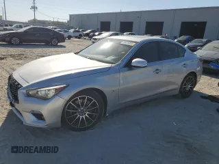 2019 Infiniti Q50 Signature Edition with VIN JN1EV7AP7KM518388, listed as a Copart auction lot 49925335 with 78,458 mi miles and Salvage Title. Bid and sale history available at DreamBid. Image 1.