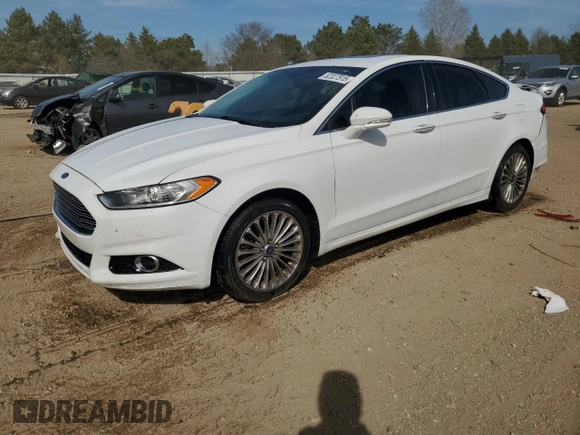 2013 Ford Fusion Titanium with VIN 3FA6P0K90DR299907, listed as a Copart auction lot 52327915 with 218,003 mi miles and Salvage Title. Bid and sale history available at DreamBid. Image 1.
