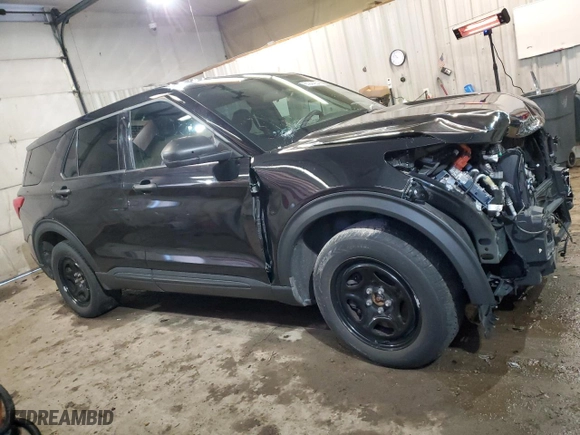 2021 Ford Police Interceptor Utility with VIN 1FM5K8AW1MNA13880, listed as a Copart auction lot 85944254 with 45,749 mi miles and Salvage Title. Bid and sale history available at carsss.com. Image 4.