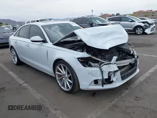 2015 Audi A6 2.0T Premium Plus with VIN WAUGFAFC7FN010019, listed as a IAAI auction lot 42033638 with 1 mi miles. Bid and sale history available at carsss.com. Image 1.