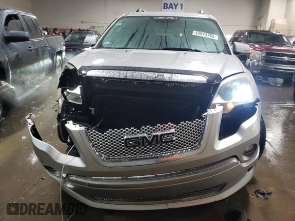 2011 GMC Acadia Denali with VIN 1GKKRTED1BJ238260, listed as a Copart auction lot 45913765 with 133,765 mi miles and Salvage Title. Bid and sale history available at DreamBid. Image 5.