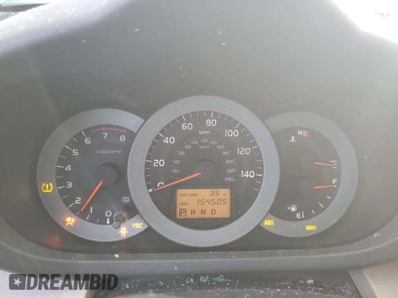 2006 Toyota RAV4 Limited with VIN JTMBK31V266008010, listed as a Copart auction lot 43575985 with 154,505 mi miles and Salvage Title. Bid and sale history available at carsss.com. Image 9.