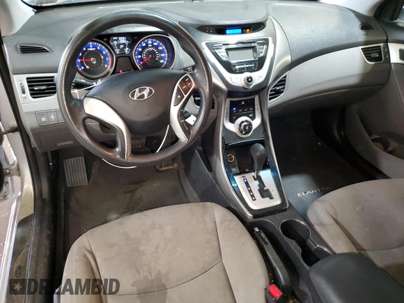 2012 Hyundai Elantra Limited with VIN KMHDH4AEXCU467706, listed as a Copart auction lot 57564845 with 112,065 mi miles and Salvage title. Bid and sale history available at DreamBid. Image 8.
