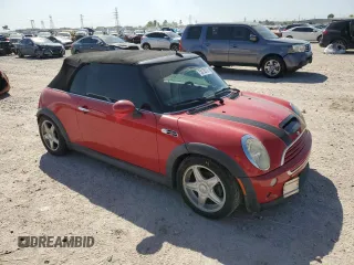 2005 MINI Convertible S with VIN WMWRH33535TF84456, listed as a Copart auction lot 50120725 with 149,840 mi miles and Salvage Title. Bid and sale history available at DreamBid. Image 4.