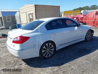 2013 Hyundai Genesis 5.0L R-Spec with VIN KMHGC4DH0DU244349, listed as a IAAI auction lot 41508229 with 231,929 mi miles. Bid and sale history available at carsss.com. Image 4.