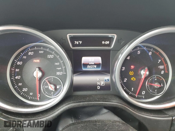 2019 Mercedes-Benz GLS 450 with VIN 4JGDF6EE5KB227307, listed as a Copart auction lot 62868825 with 56,374 mi miles and Salvage title. Bid and sale history available at DreamBid. Image 9.