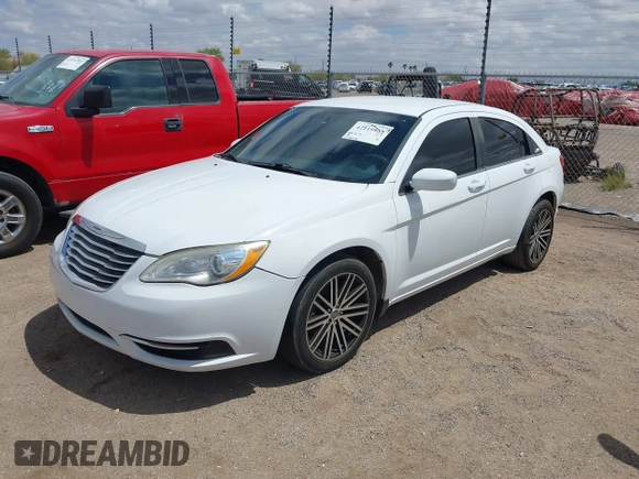 2014 Chrysler 200 LX with VIN 1C3CCBAB1EN210802, listed as a IAAI auction lot 42119888 with 154,808 mi miles and . Bid and sale history available at carsss.com. Image 2.