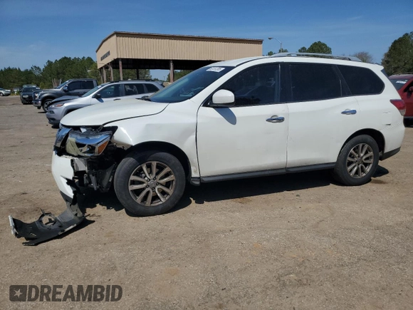 2016 Nissan Pathfinder S with VIN 5N1AR2MN9GC611712, listed as a Copart auction lot 50151285 with 218,982 mi miles and Salvage title. Bid and sale history available at DreamBid. Image 1.