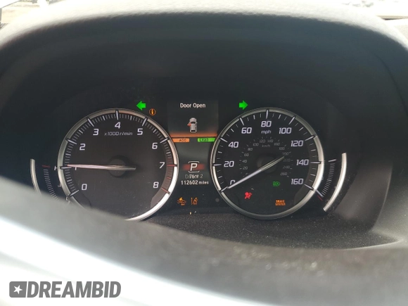 2018 Acura MDX with VIN 5J8YD4H36JL020199, listed as a Copart auction lot 58583595 with 112,602 mi miles and Salvage title. Bid and sale history available at DreamBid. Image 9.