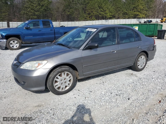 2004 Honda Civic LX with VIN 2HGES16524H589094, listed as a Copart auction lot 45648815 with 157,022 mi miles and Non Repairable. Bid and sale history available at carsss.com. Image 1.
