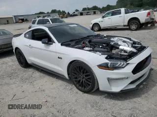 2021 Ford Mustang GT with VIN 1FA6P8CF8M5112824, listed as a Copart auction lot 59357474 with Not provided miles and Salvage title. Bid and sale history available at DreamBid. Image 4.