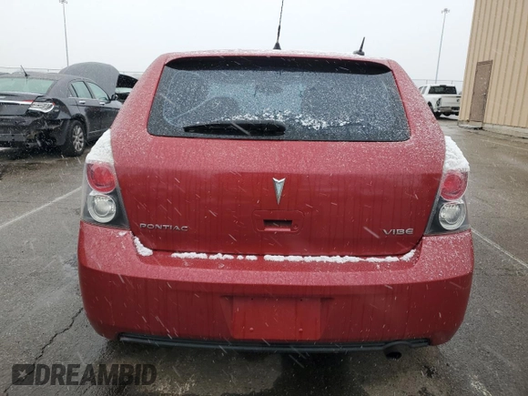 2009 Pontiac Vibe w/1SA with VIN 5Y2SL67819Z415562, listed as a Copart auction lot 80725404 with 109,834 mi miles and Clean Title. Bid and sale history available at carsss.com. Image 6.