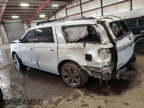 2020 Ford Expedition Max Platinum with VIN 1FMJK1MT1LEA95373, listed as a Copart auction lot 84632894 with 104,720 mi miles and Non repairable. Bid and sale history available at DreamBid. Image 2.