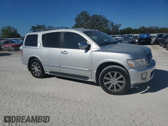 2008 Infiniti QX56 with VIN 5N3AA08CX8N914094, listed as a Copart auction lot 79851024 with 220,607 mi miles and Non Repairable. Bid and sale history available at carsss.com. Image 4.